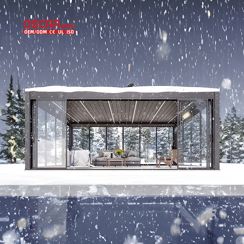 pergola with upper deck light