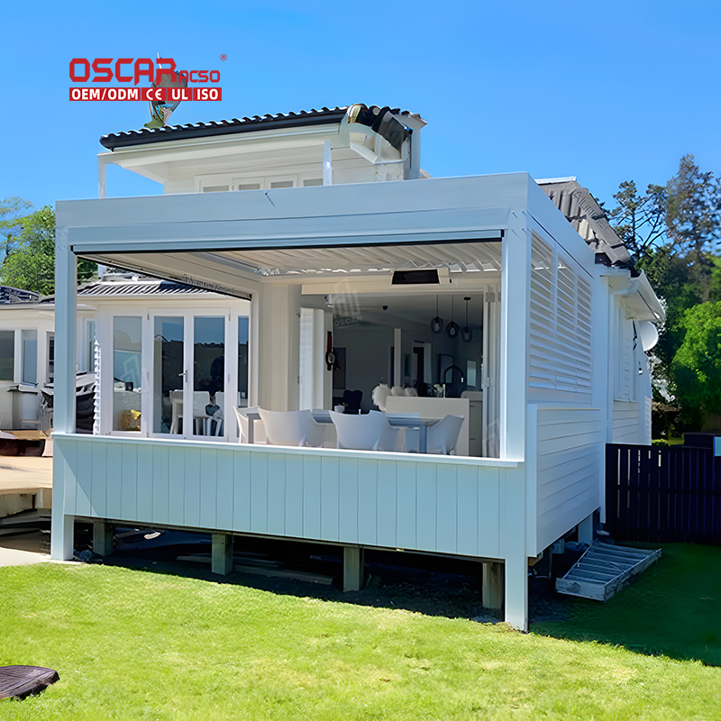 aluminum pergola motorized