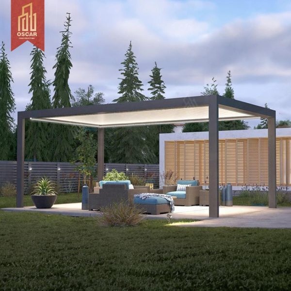 12X156Feet Louvered Waterproof Pergola Patio Cover Outdoor Garden Backyard Shade Shelter Pergola