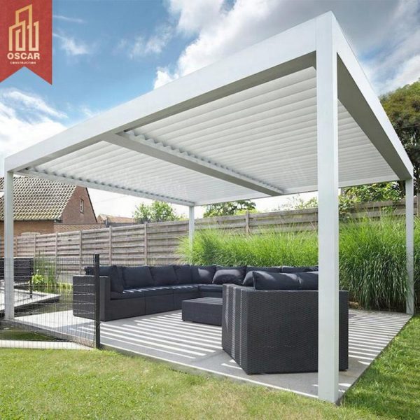 12X156Feet Louvered Waterproof Pergola Patio Cover Outdoor Garden Backyard Shading and Protection Pergola 12X156Feet Louvered Waterproof Pergola Patio Cover Outdoor Garden Backyard Shading and Protection Pergola