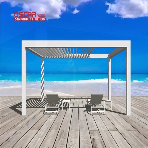 Modern Aluminum Pergola Kits with Best Anchors Bracket Shade Arch Powder Coated Frame Backyard Patio Garden Retractable Pergola