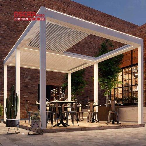 - Sun - Shading and Ventilation Function Modern and Sturdy Design Patio Garden and Restaurant Scenes Retractable Pergola - Sun - Shading and Ventilation Function Modern and Sturdy Design Patio Garden and Restaurant Scenes Retractable Pergola