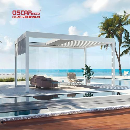 Pergola with Weather  Resistant and Sturdy Features Stylish Elegant Outdoor Garden Patio Decoration Retractable Pergola