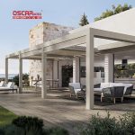 Motorized Diy Rainproof Aluminum Daybed Pergola Patio Outdoor Backyard Furniture Retractable Pergola