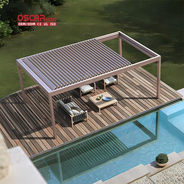 Wholesale Aluminum Outdoor Pergola Gazebo Garden Patio Backyard Retractable Pergola