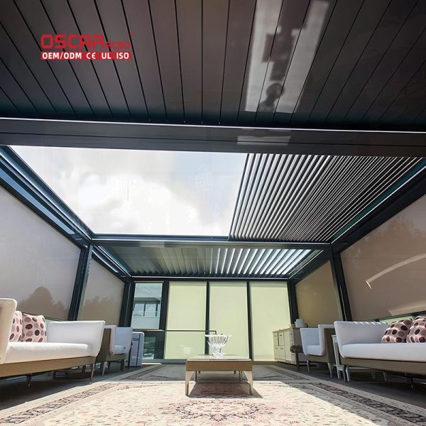 Customized Motorized Outdoor Aluminum Louvers Roof Garden Patio and Yard Retractable Pergola Customized Motorized Outdoor Aluminum Louvers Roof Garden Patio and Yard Retractable Pergola