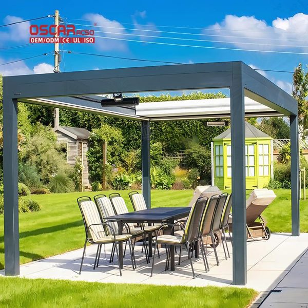Aluminium Wall - Mounted Structure Shade - Providing Privacy - Offering Outdoor Patio Garden Balcony Use Retractable Pergola Aluminium Wall - Mounted Structure Shade - Providing Privacy - Offering Outdoor Patio Garden Balcony Use Retractable Pergola