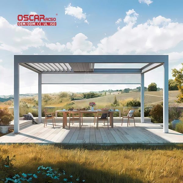 European Waterproof Customizable Bioclimatic Louvered Roof Kits Garden Patio Balcony Outdoor Roofing Retractable Pergola European Waterproof Customizable Bioclimatic Louvered Roof Kits Garden Patio Balcony Outdoor Roofing Retractable Pergola