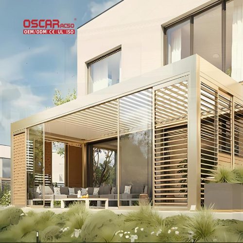 4X4 Adjustable Waterproof Customizable Louvered Patio Outdoor Garden Roof Structure Retractable Pergola 4X4 Adjustable Waterproof Customizable Louvered Patio Outdoor Garden Roof Structure Retractable Pergola