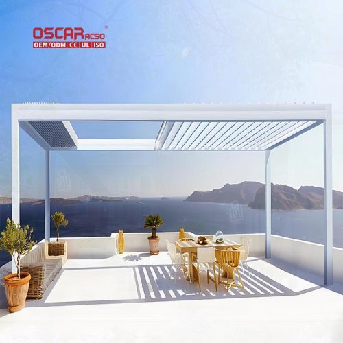 High Quality Waterproof Aluminium Gazebo Garden Patio Backyard Outdoor Living Space Retractable Pergola High Quality Waterproof Aluminium Gazebo Garden Patio Backyard Outdoor Living Space Retractable Pergola