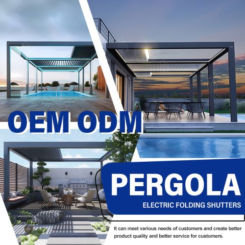 Automated Louvered Aluminium Pergola Weatherproof Outdoor Garden Patio Backyard Easy Lifestyle Retractable Pergola