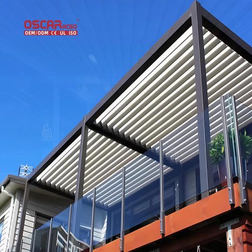 Automatic Electric Shading and Covering Backyard Patio Outdoor Garden Roof Shutter Sunny Days and Gatherings Retractable Pergola