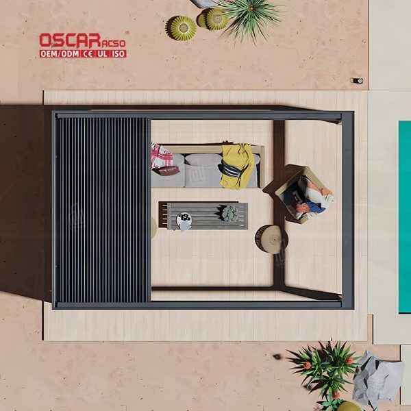 Balcony Pergola Bioclimatic Gazebo Pool Shading and Ventilation Adjustable Stylish Patio Garden Backyard Retractable Pergola Balcony Pergola Bioclimatic Gazebo Pool Shading and Ventilation Adjustable Stylish Patio Garden Backyard Retractable Pergola