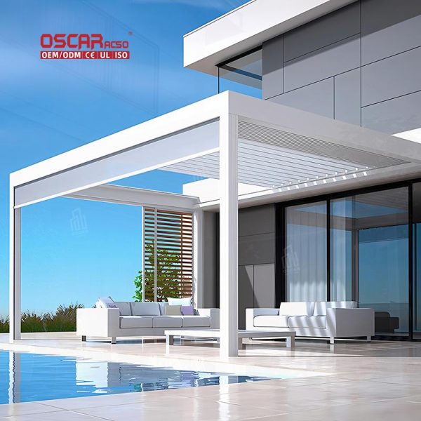 Motorised Freestanding Wall - Mounted Adjustable Expandable Patio Cover Roof Garden Backyard Terrace Retractable Pergola Motorised Freestanding Wall - Mounted Adjustable Expandable Patio Cover Roof Garden Backyard Terrace Retractable Pergola