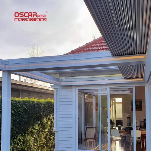 Aluminum Pergola Kit with Electric Roof Cover Garden Patio Backyard Bioclimate Shading Structure Retractable Pergola Aluminum Pergola Kit with Electric Roof Cover Garden Patio Backyard Bioclimate Shading Structure Retractable Pergola