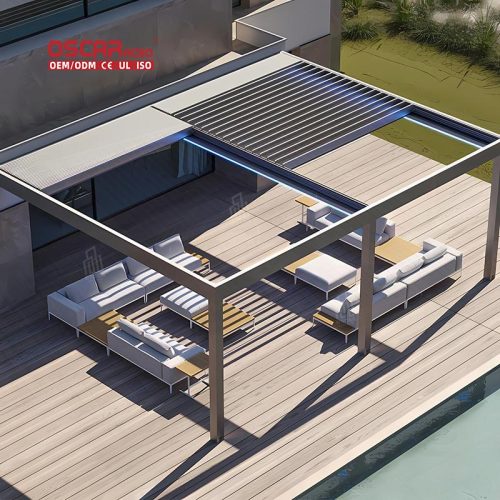 Louvered Pergola Weatherproof Biological Outdoor Ibiza Gardens Balconies Patios Easy Lifestyle Solution Retractable Pergola